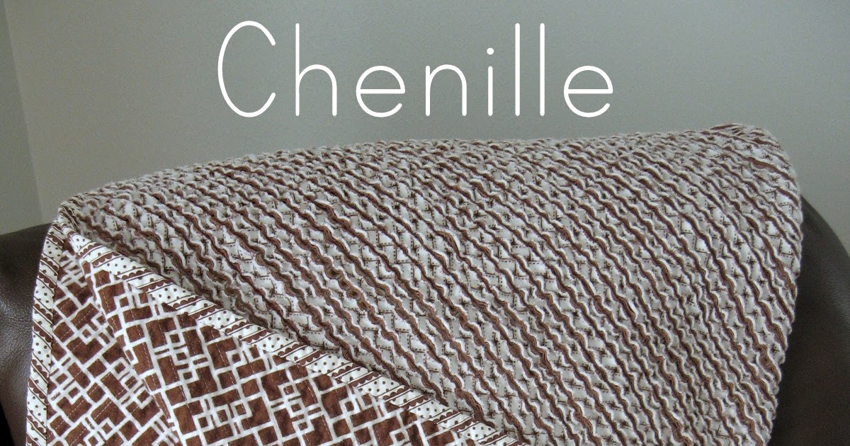 Pickup Some Creativity Faux Chenille Blanket (don't peek, Dad!)