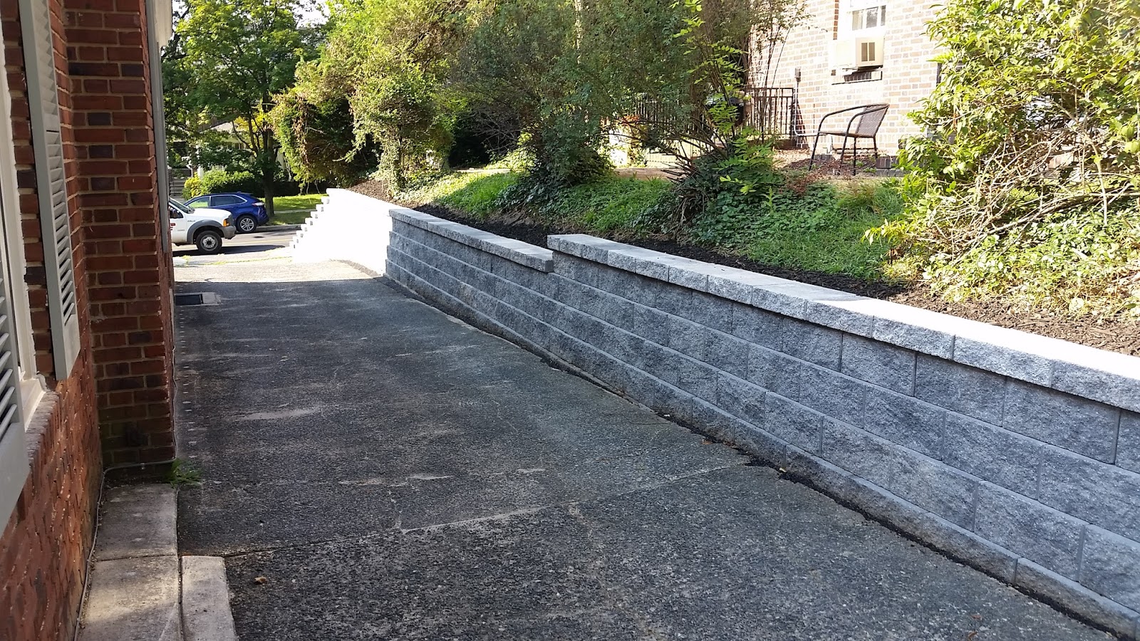 Custom Stoneworks & Design Inc. Retaining Walls installed. Keystone Wall in Baltimore