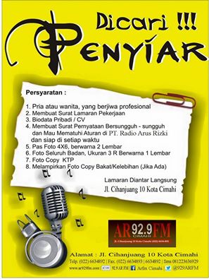 Kumpulan Ilmu Dan Pengetahuan Penting Lowongan Kerja Radio