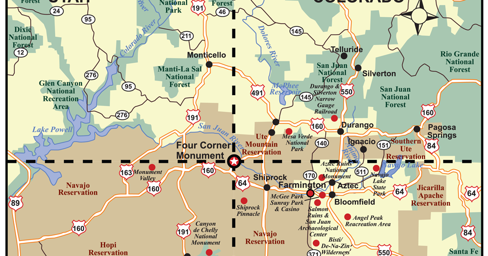 The Southwest Through Wide Brown Eyes Standing In Four States At A The Southwest Through Wide Brown Eyes Standing In Four States At A Single Moment