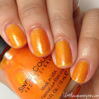 nail polish swatch of Ring the Belini by Sinfulcolors