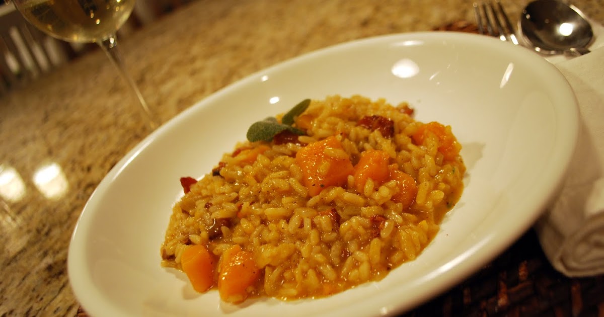 The Simple Fig Pressure Cooker Butternut Squash Risotto with Bacon
