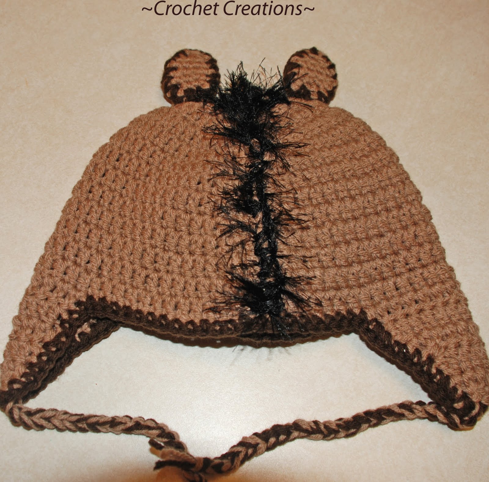 Amy's Crochet Creative Creations Crochet Horse Ear flap Hat (All Sizes)