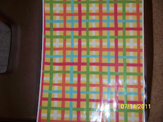 Copied fabric onto paper
