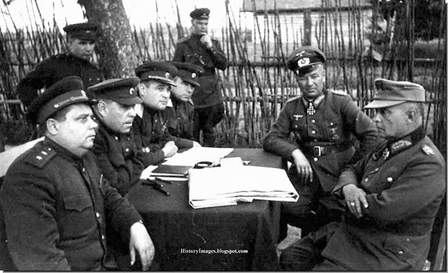 Questioning captured German officers