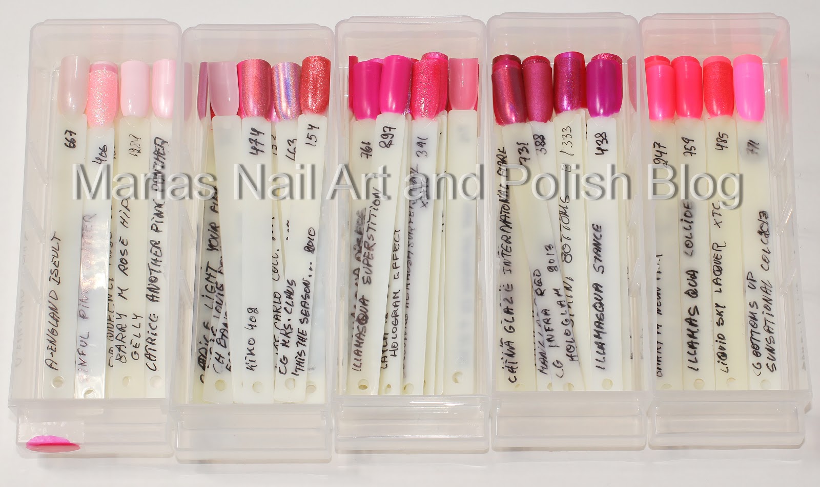 Marias Nail Art and Polish Blog 1.300+ nail polishes on swatch sticks