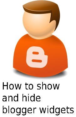 How to Show and Hide Blogger Widgets