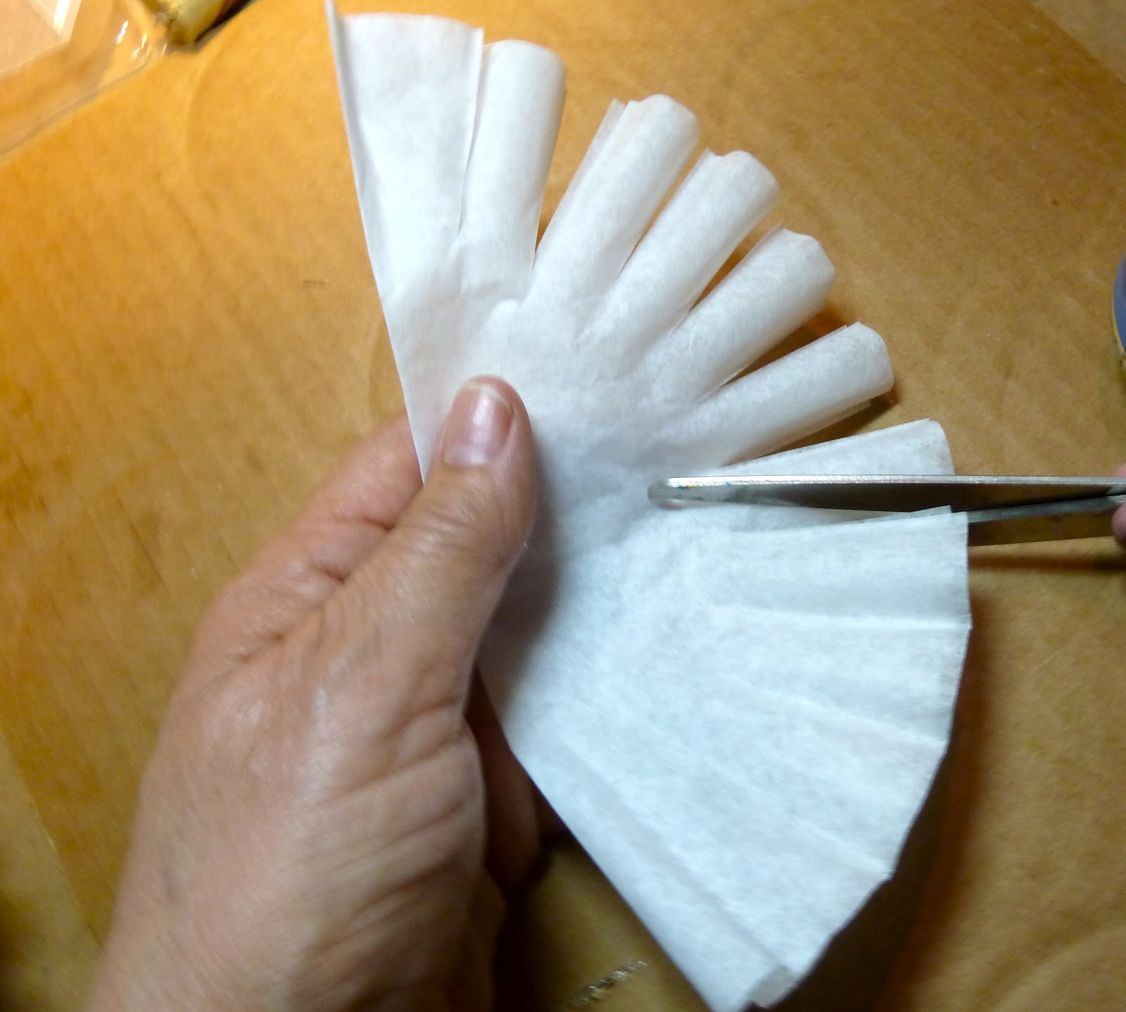 Make it easy crafts Coffee filter carnation pen