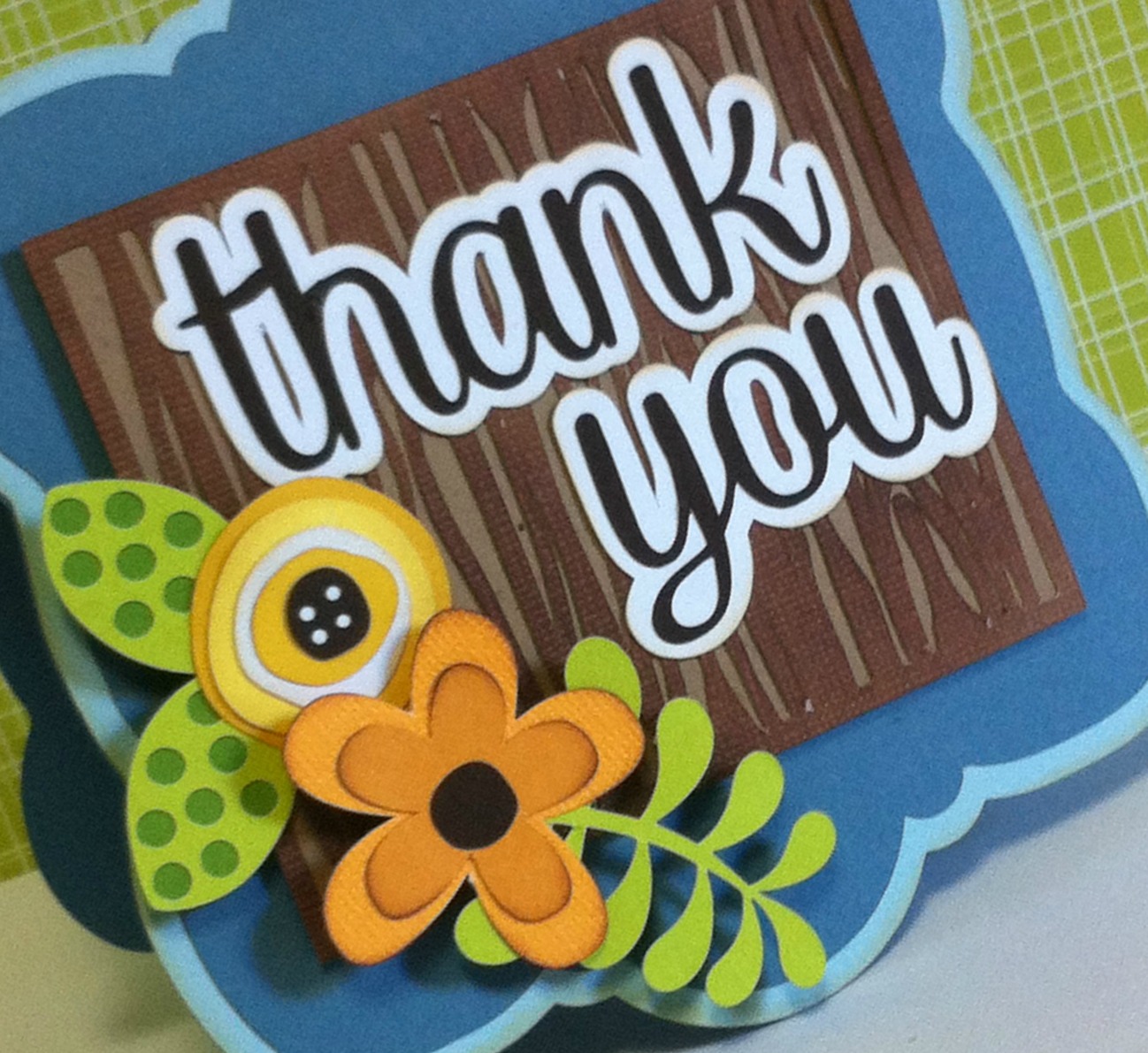 Pink and Paper Simple Thank You Card