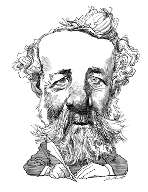 Jules Verne, le père de la science-fiction Jules Verne, le père de la science-fiction - caricature
