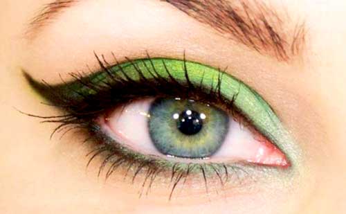 Cómo maquillar ojos verdes
