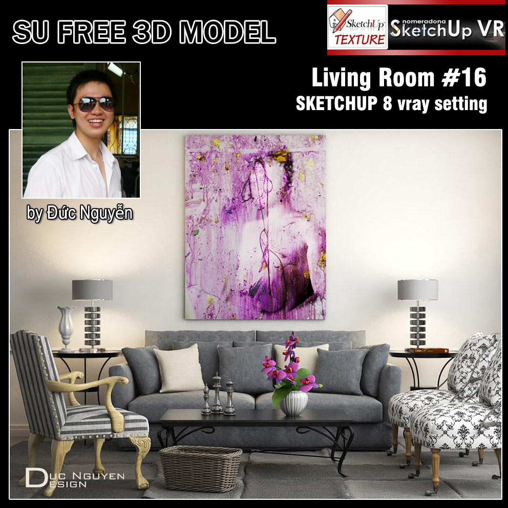 SKETCHUP TEXTURE: FREE SKETCHUP 3D MODEL LIVING ROOM#16 SKETCHUP TEXTURE: FREE SKETCHUP 3D MODEL LIVING ROOM#16