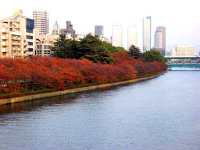 Okawa River Near Tenjinbashi Shoutengai Osaka Japan Okawa River Near Tenjinbashi Shoutengai Osaka Japan