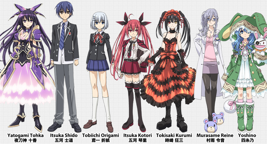 ANIME OTAKUS RULE: Characters In Date A Live