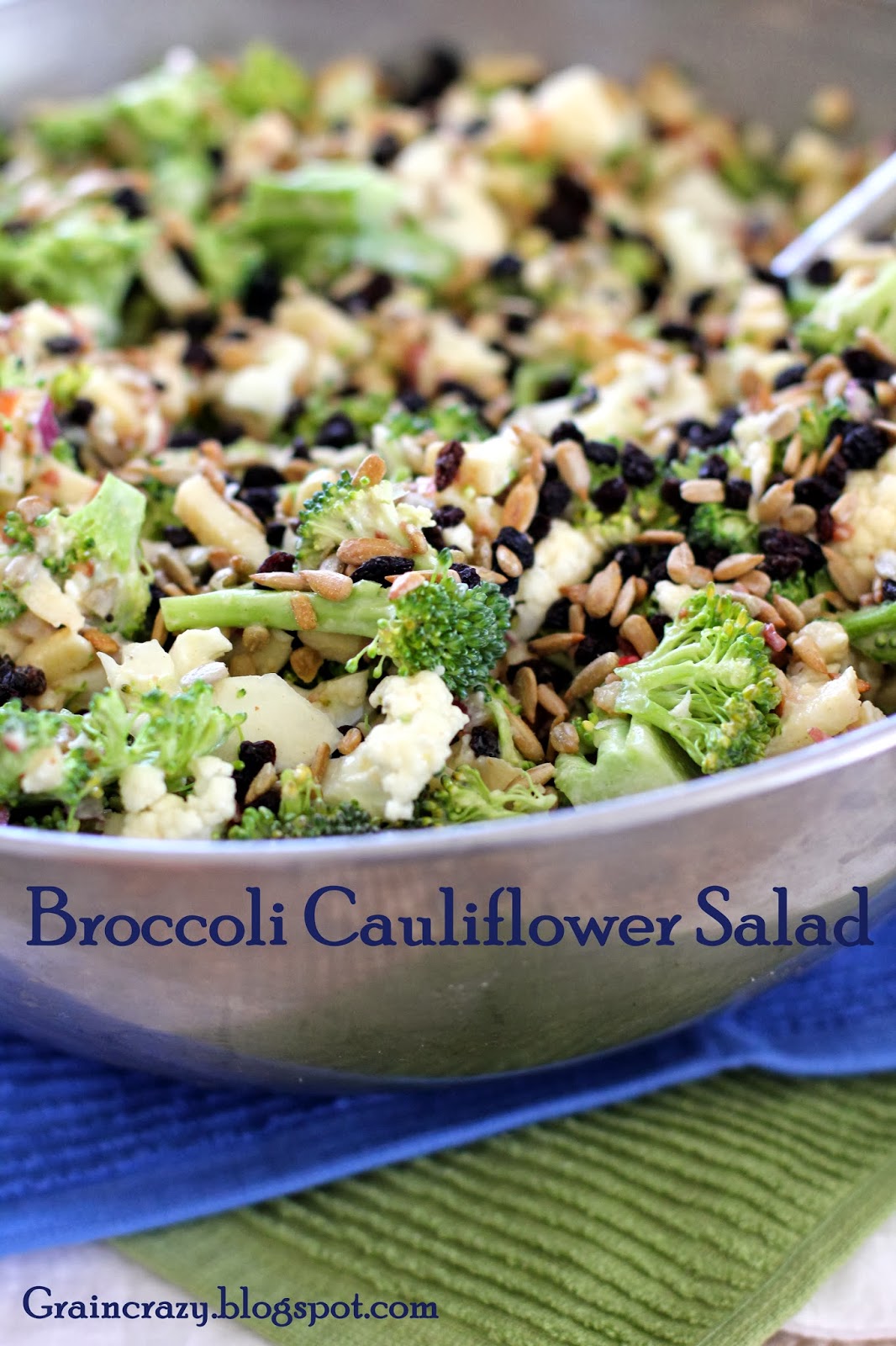 Grain Crazy Healthy Broccoli Cauliflower Salad