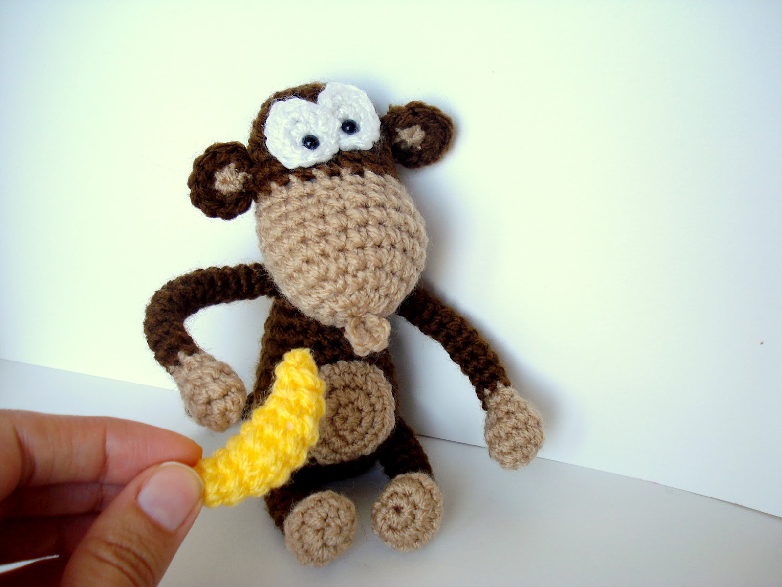 ... : Amigurumi Monkey Pattern, Crocheted Monkey Pattern with Banana