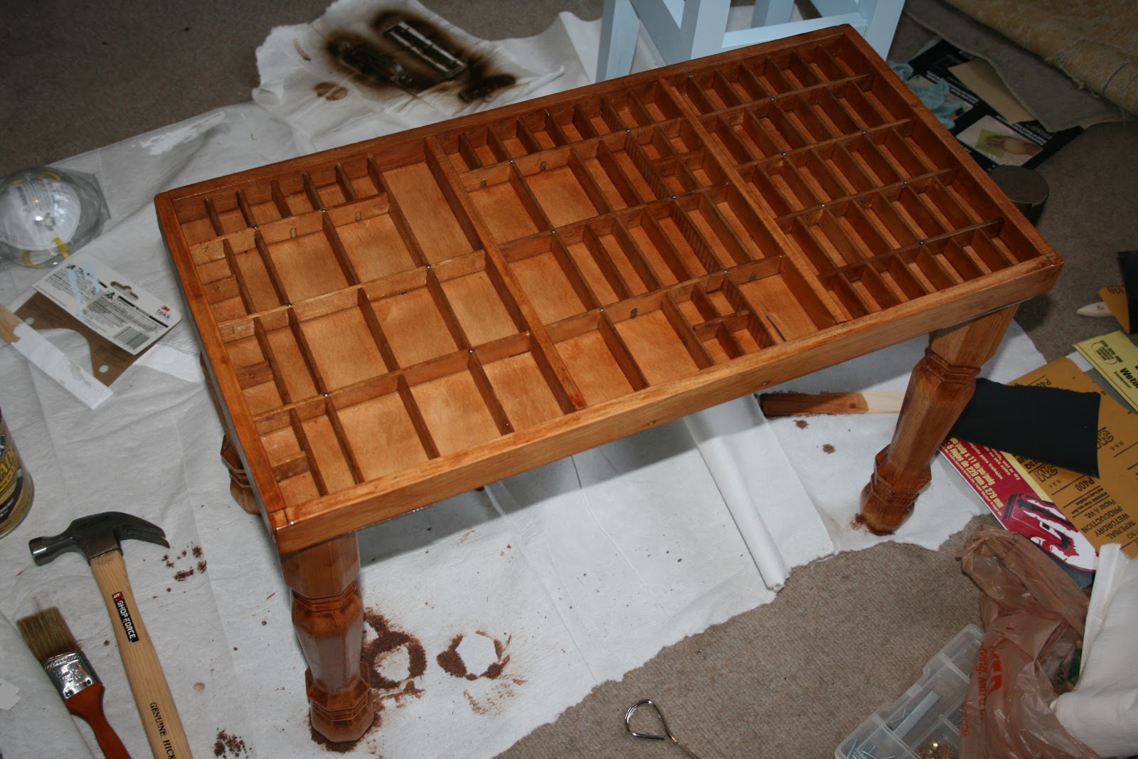 Ashley DIY What to do with an Antique Typeset Drawer?