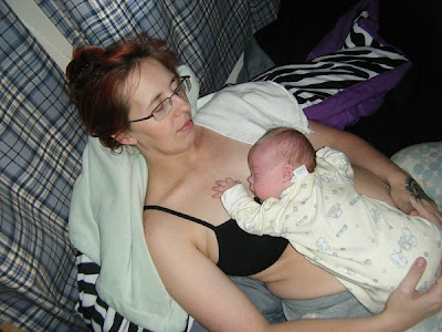 Sleepy Mommy & Baby Spencer