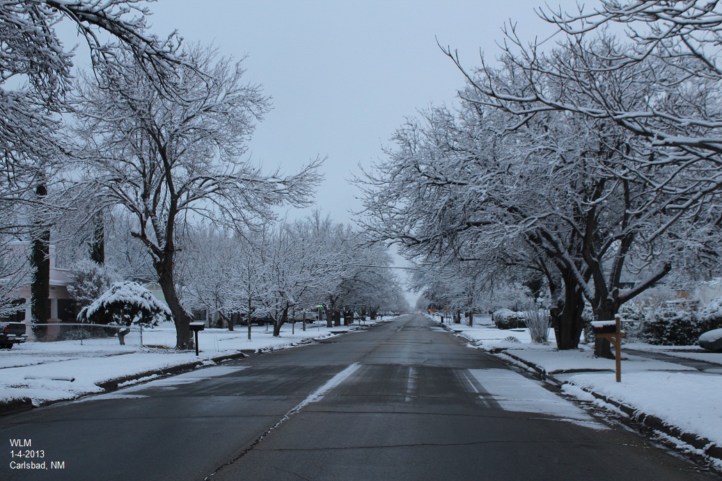 Carlsbad, New Mexico Snow. 142013.