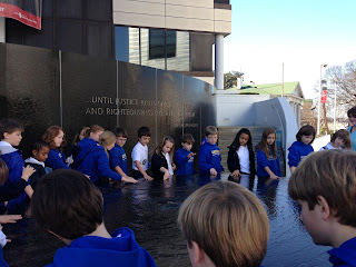 Montgomery Catholic 4th graders visit the Civil Rights Memorial Center 1