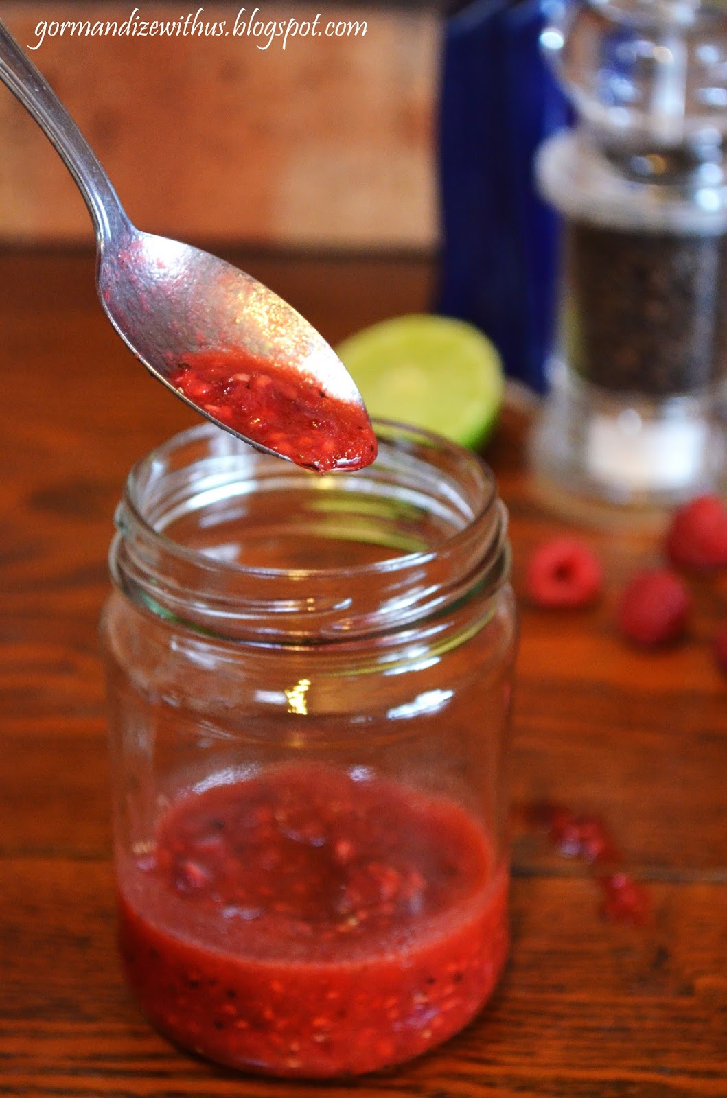 Gormandize Raspberry, Lime & Black Pepper Salad Dressing