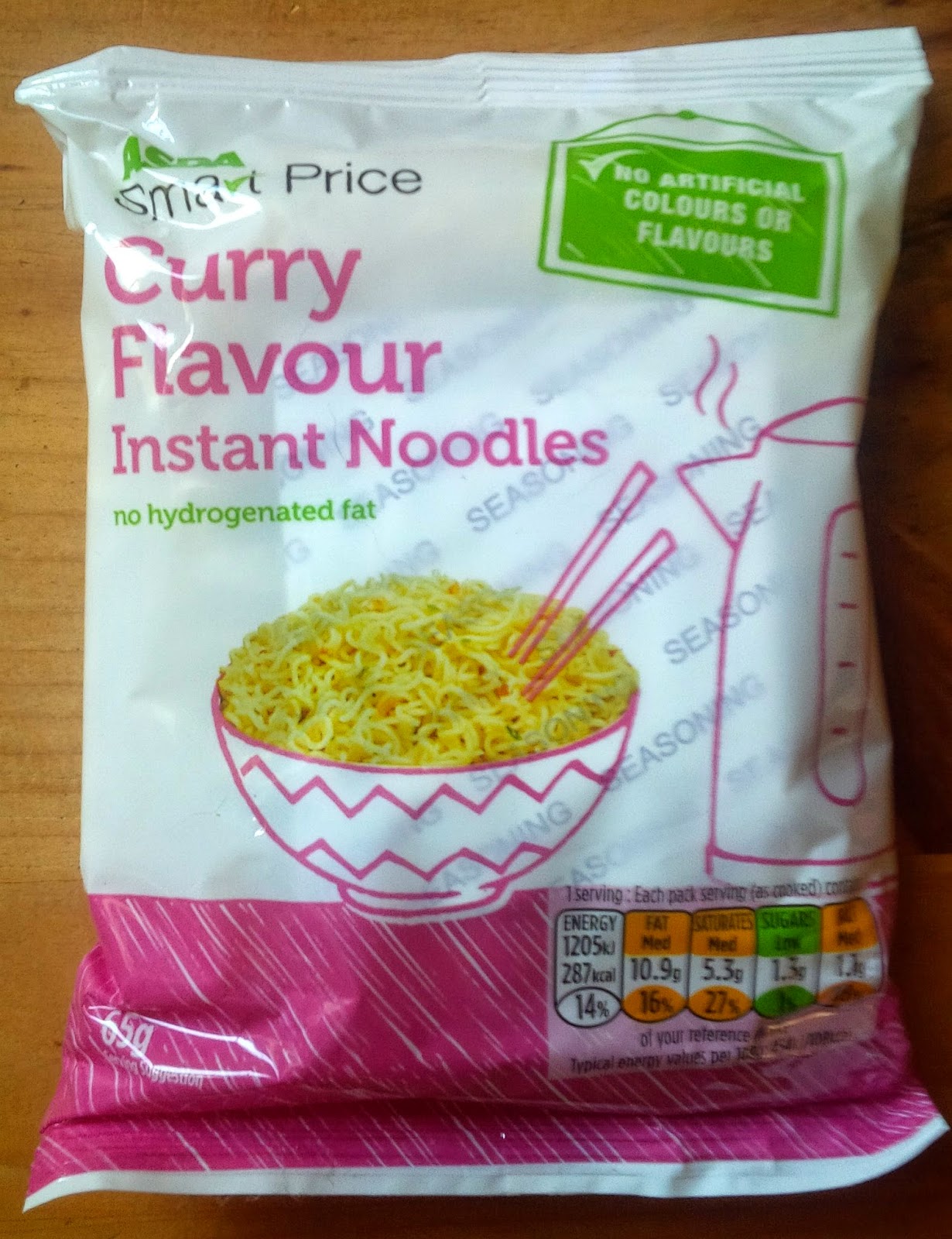 It's a Noodle Bar not a Wine Bar ASDA Smart Price Curry Flavour Instant Noodles (packet)