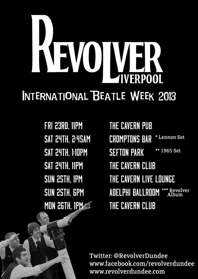 British Beatles Fan Club Beatle Week Schedule for Revolver!