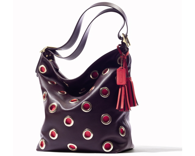 The Chic Sac COACH LEGACY GROMMET LEATHER DUFFLE 21181