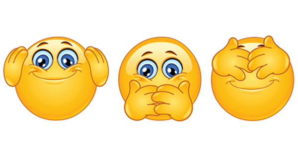 Hear no, Speak no, See no  Symbols & Emoticons
