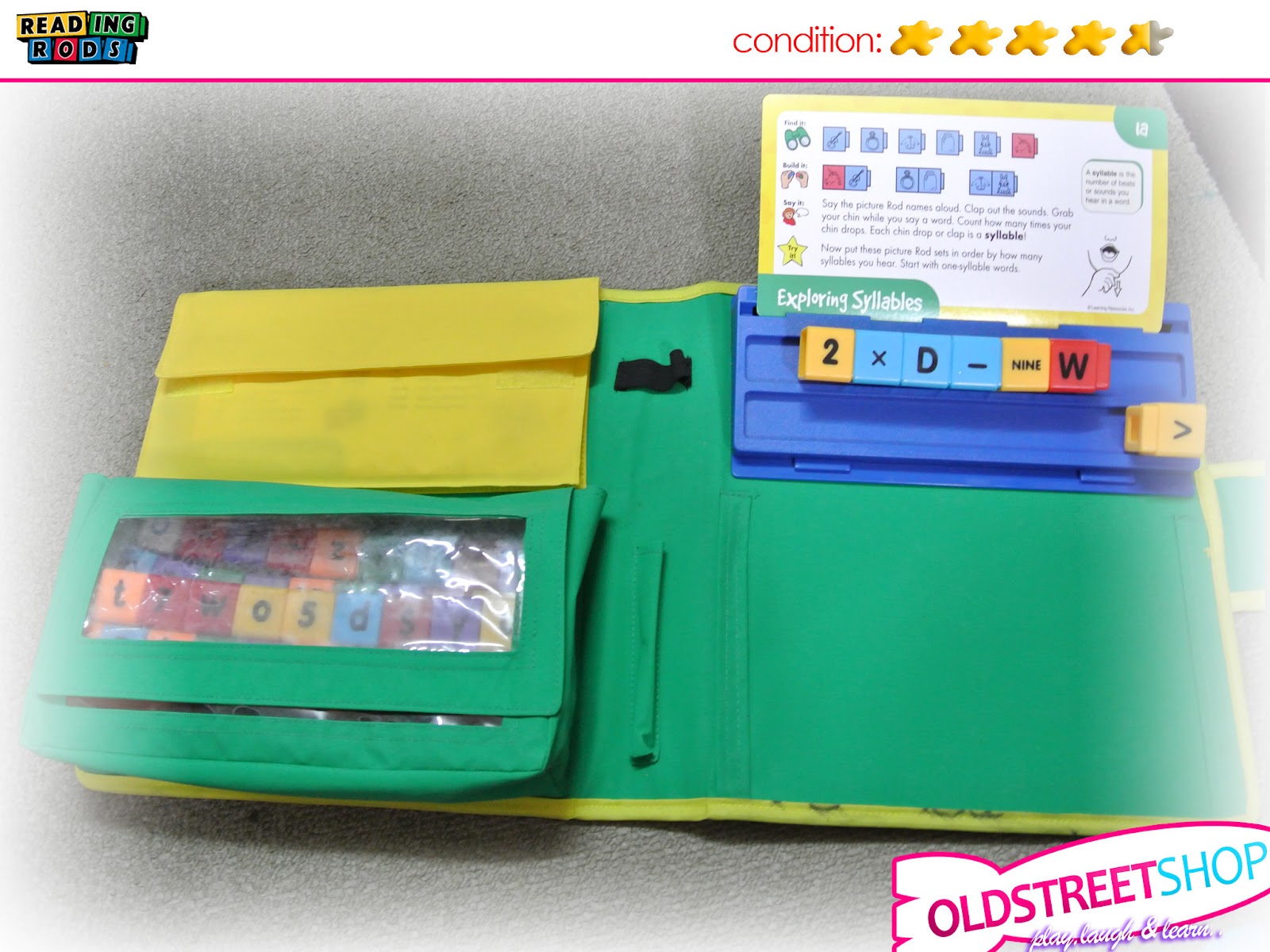 oldstreetshop: Reading Rods Phonics Activity Set: Letters & Sounds