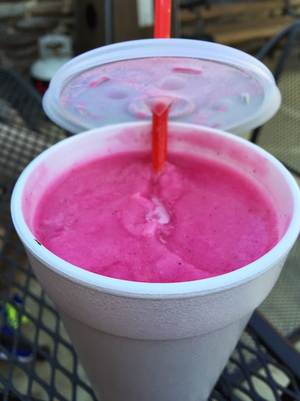 Dragonfruit Smoothie at Chronic Smoothie Blazin Grill in San Diego's