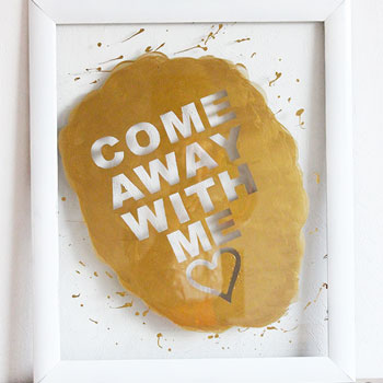 Valentine's Day Frame Art DIY