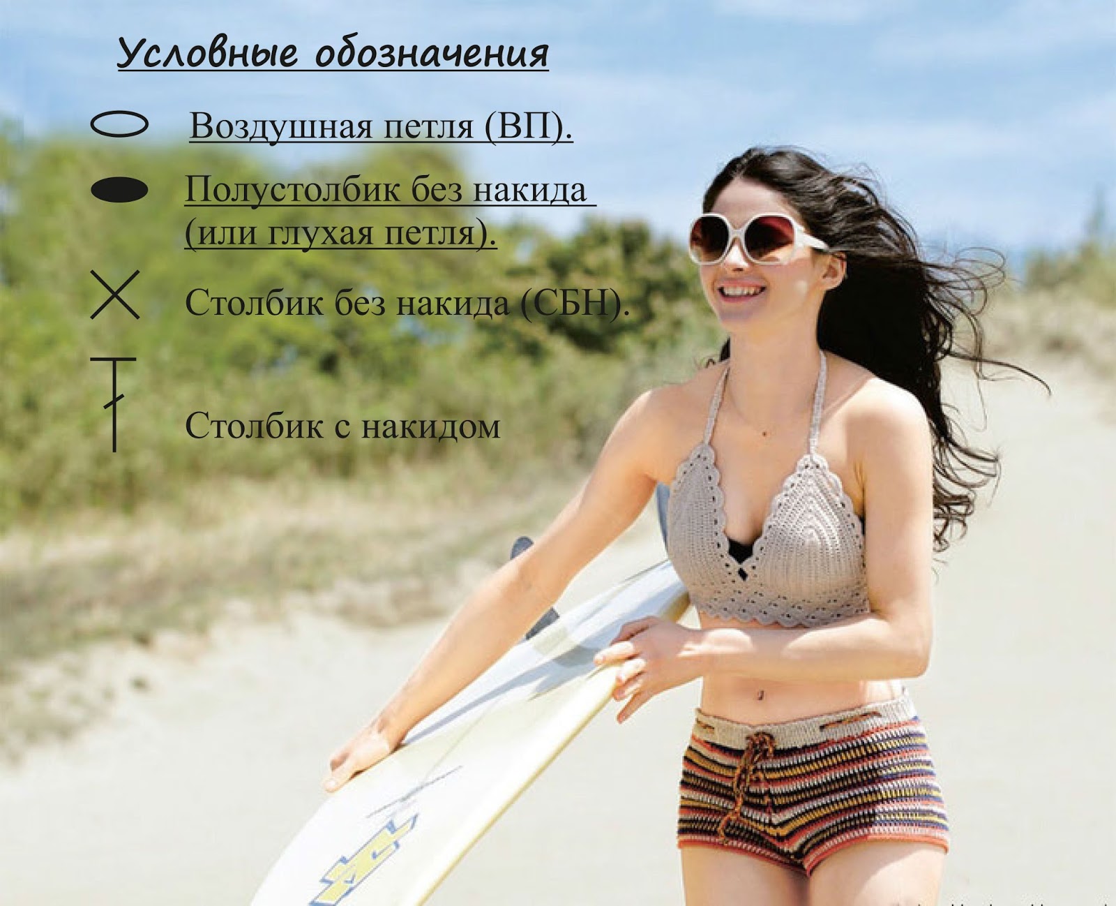 Значения в схеме вязания Значения в схеме вязания