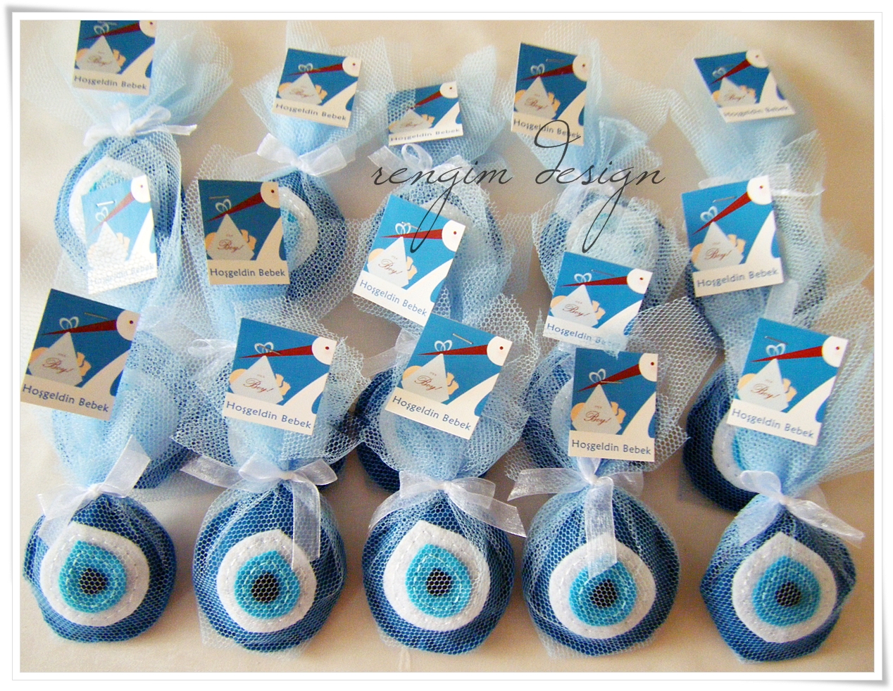 Rengim Design Keçe Bebek Şekeri / Nazarlık ♥