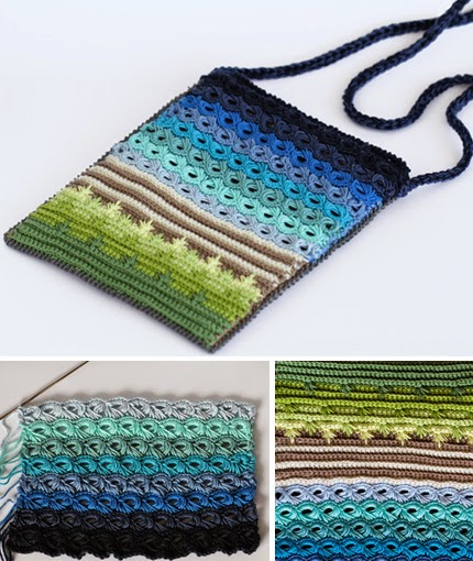 Crochet Bag Pattern and Broomstick Crochet Tutorial