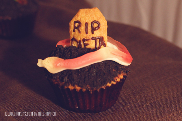 RIP dieta - cupcakes oreo - halloween