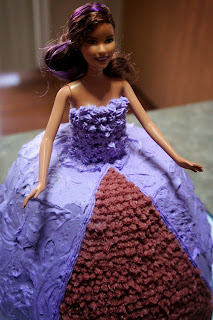 Savory Sweet and Satisfying: Dark Chocolate Barbie Cake with Raspberry Buttercream