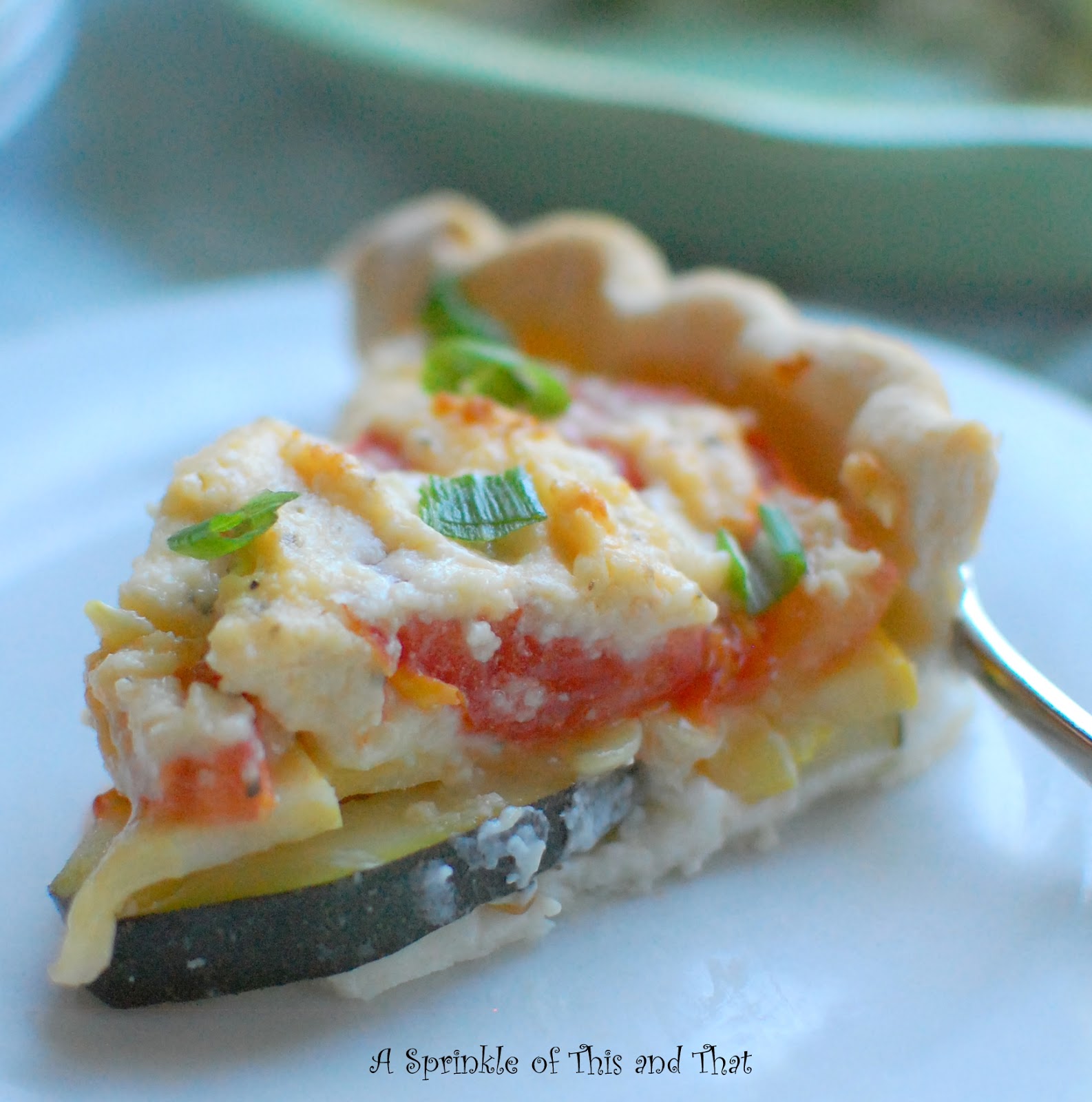 A Sprinkle of This and That Tomato Zucchini Pie