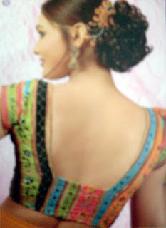 celebrity saree blouse 