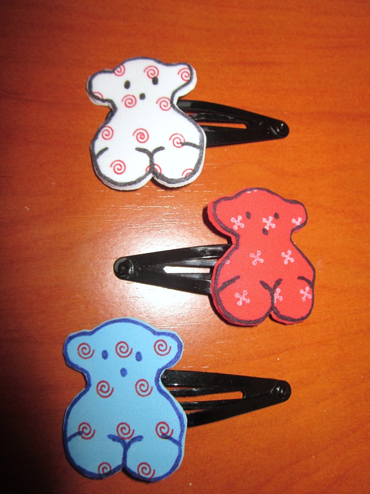 Las manualidades de kika: horquillas con goma eva
