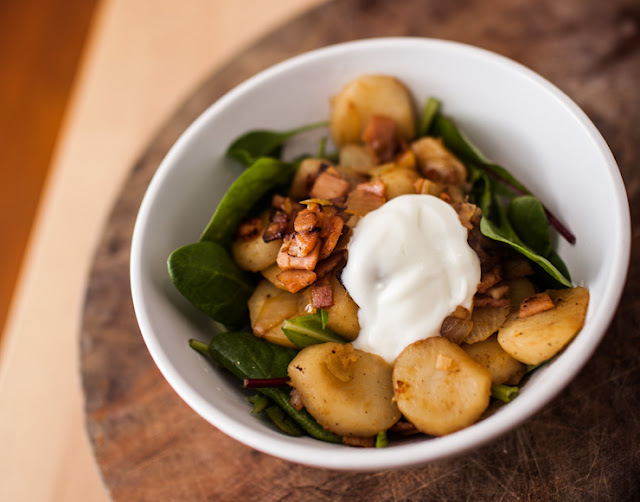 the indolent cook panfried jerusalem artichokes / sunchokes, bratkartoffeln style