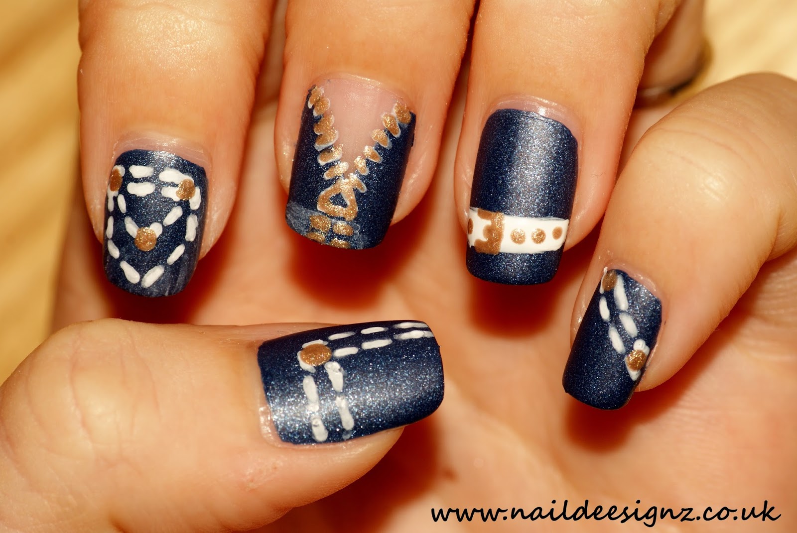NailDeesignz Jeans Nail Art