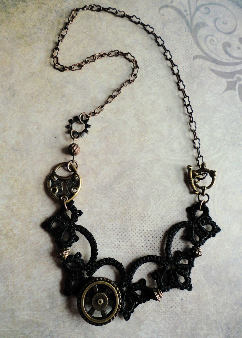 Yarnplayer's Tatting Blog The frog necklace idea didn't work, so I