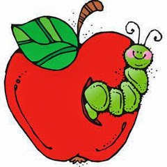 manzana gusano apple worm dibujo toon
