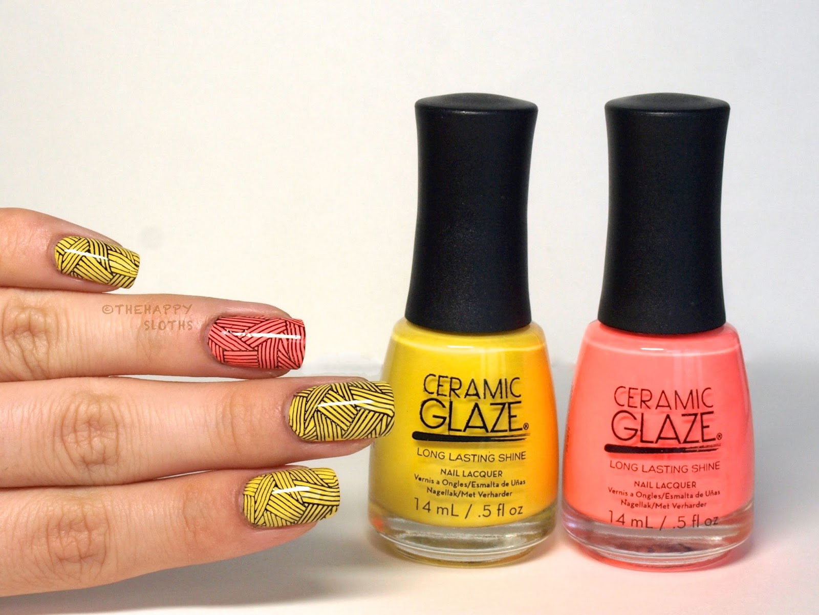 Summer Brights with Ceramic Glaze Nail Polish in "My Dance Card's Full" & "I'm on Island Time": Review and Swatches