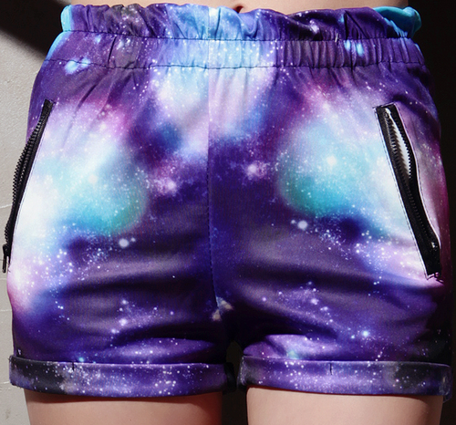 Galaxy Print Shorts