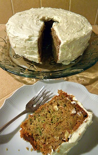 Slice Cut From Zucchini Cake