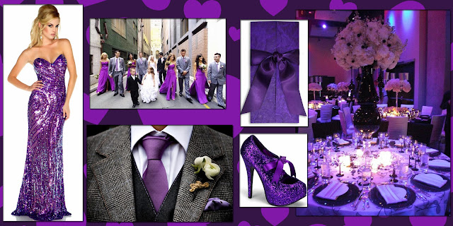 violet wedding