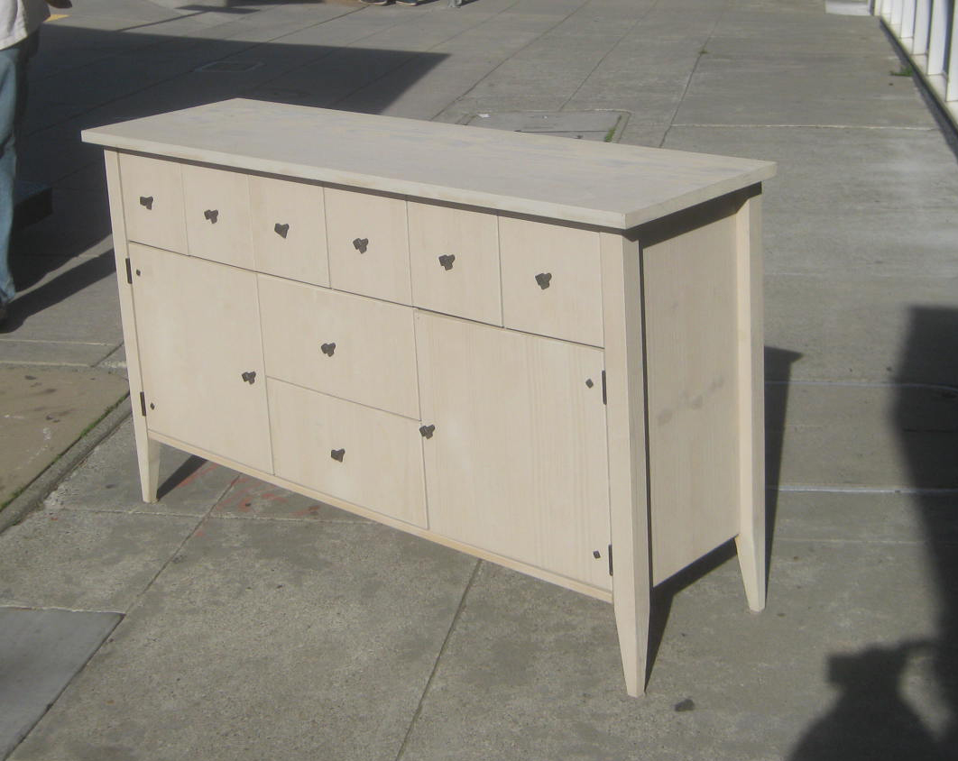 Uhuru Furniture Collectibles Sold Unfinished Wood Cabinet