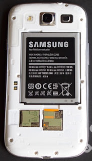 Cara posterior descubierta Samsung Galaxy III Cara posterior descubierta Samsung Galaxy III